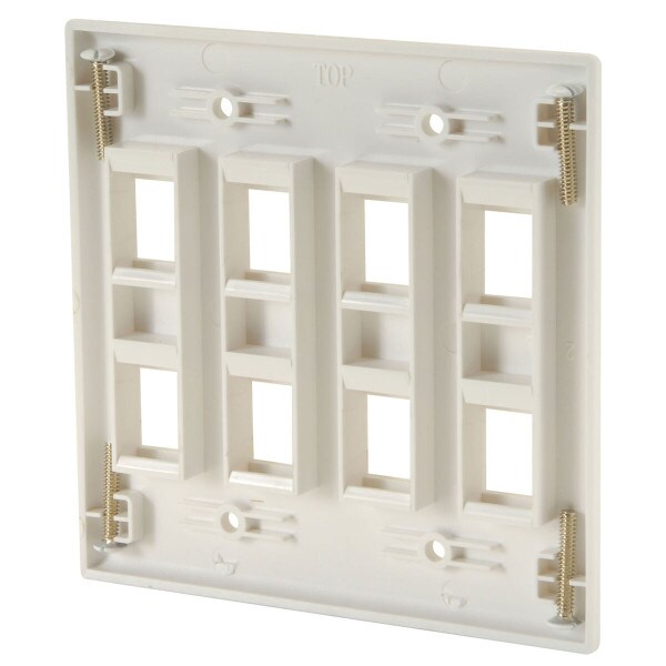 Main product image for Audtek KWGH9 Keystone Wall Plate Double Gang 8- 151-190